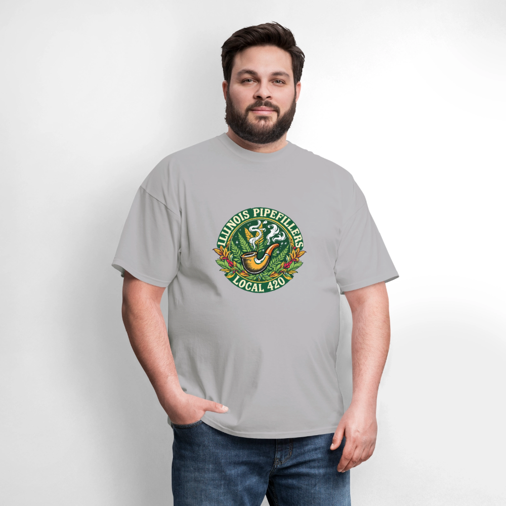 ILLINOIS PIPEFILLERS LOCAL 420 F/B DESIGN Men's T-Shirt - rock