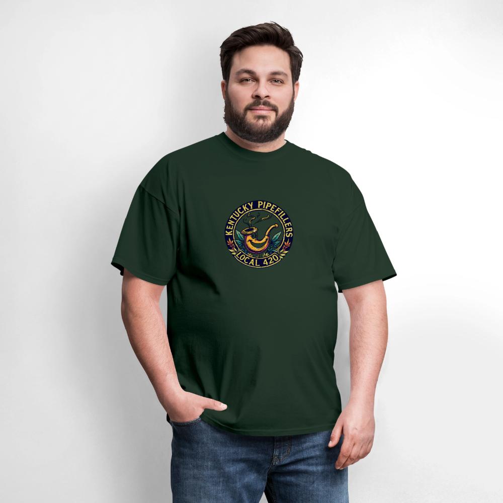 KENTUCKY  PIPEFILLERS LOCAL 420 Men's T-Shirt - forest green