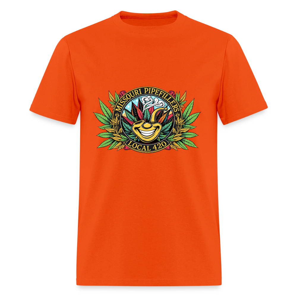MISSOURI PIPEFILLERS LOCAL 420 Dog Bandana Men's T-Shirt - orange