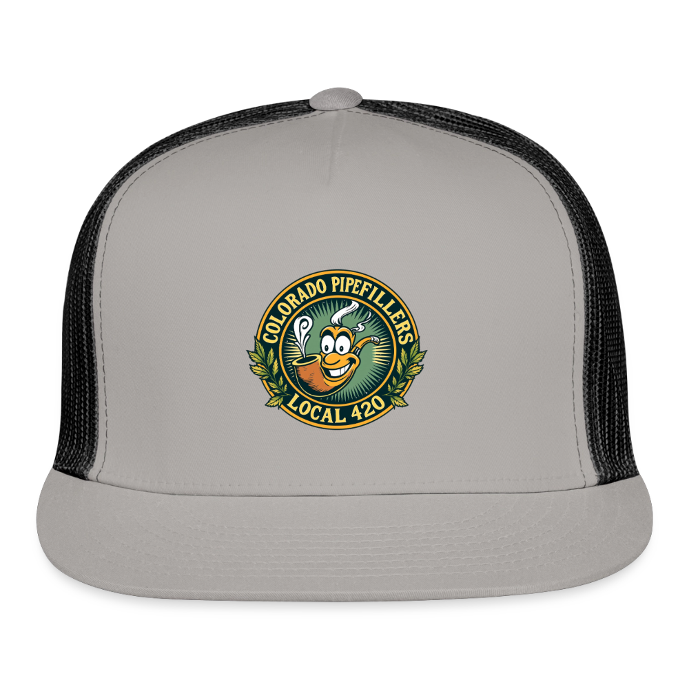 COLORADO PIPEFILLERS LOCAL 420 Trucker Hat - gray/black
