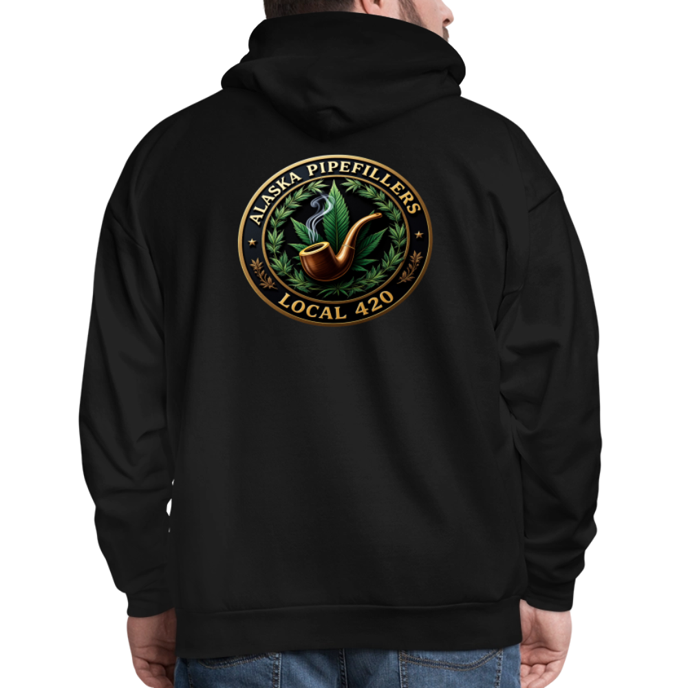 ALASKA PIPEFILLERS LOCAL 420 F/B DESIGN Men's Hoodie - black