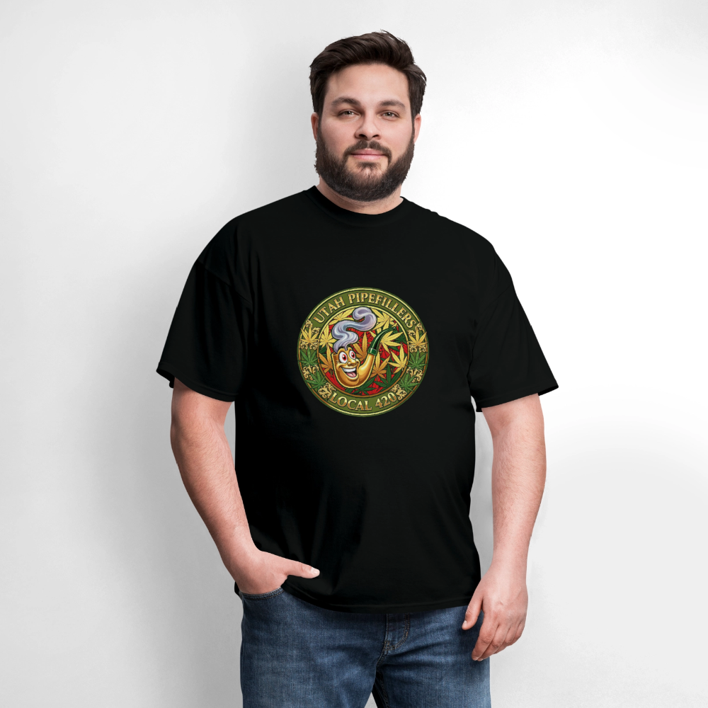 UTAH PIPEFILLERS LOCAL 420 Men's T-Shirt - black