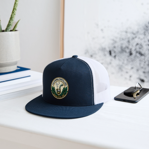 CALIFORNIA PIPEFILLERS UNION LOCAL 420 Trucker Hat - navy/white