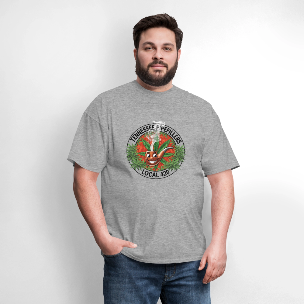 TENNESSEE PIPEFILLERS LOCAL 420 Men's T-Shirt - heather gray
