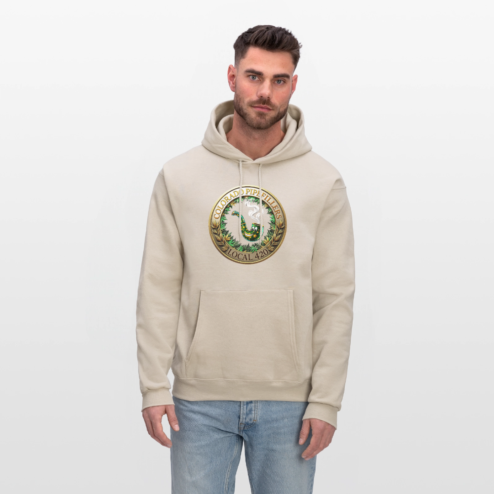 COLORADO PIPEFILLERS LOCAL 420 Men's Hoodie - Sand
