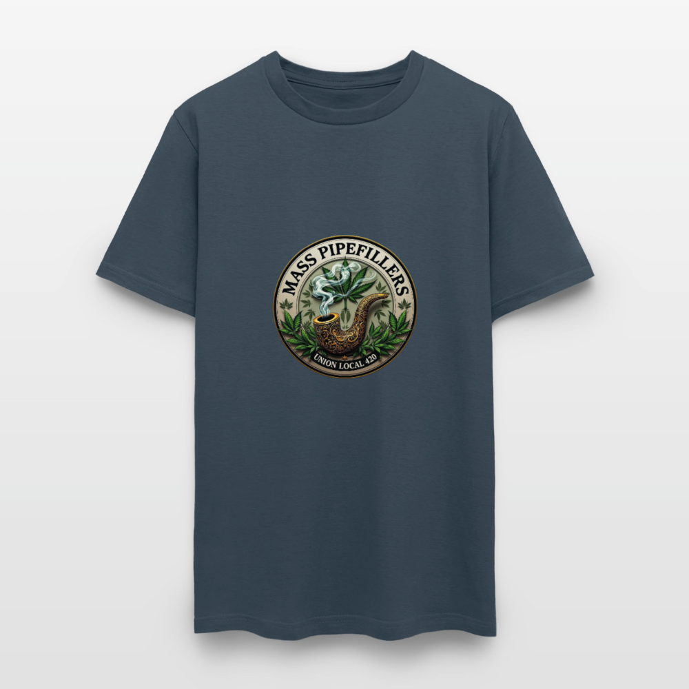 MASS PIPEFILLERS UNION LOCAL 420 Men's T-Shirt -  blue dusk