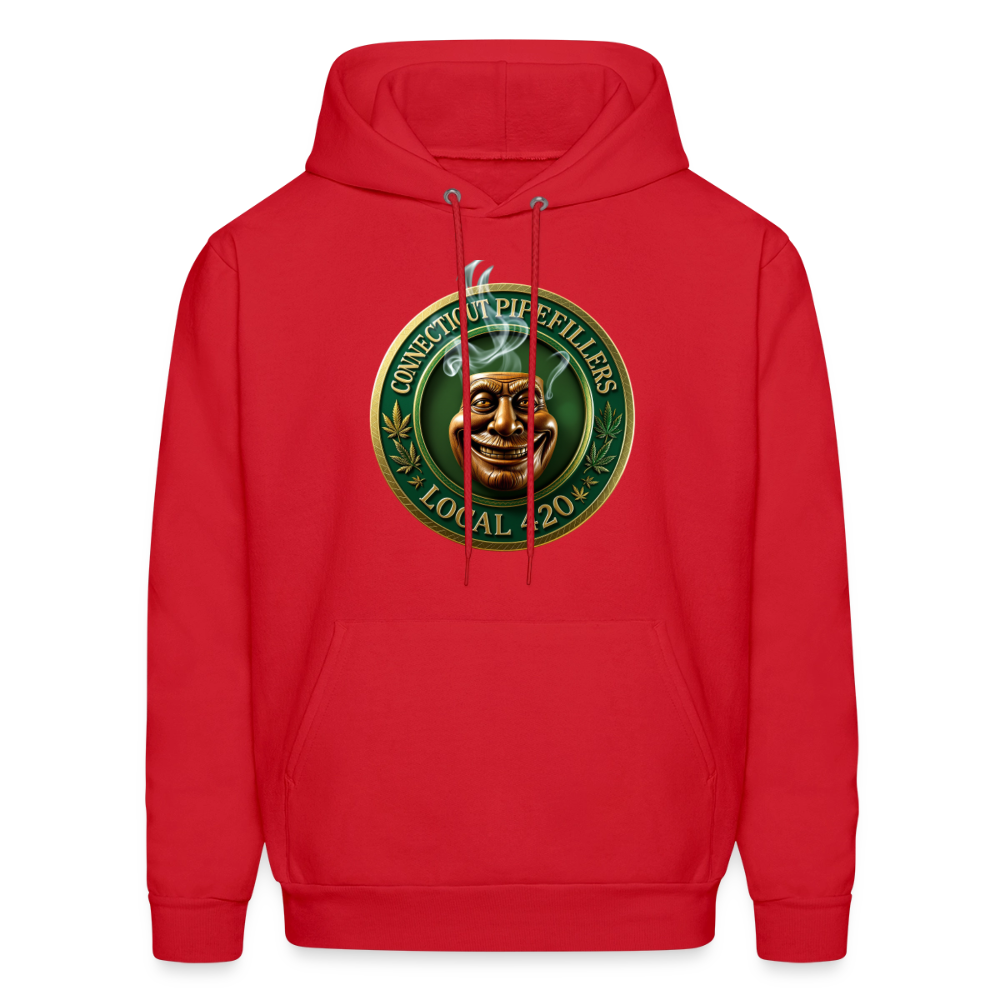 CONNECTICUT PIPEFILLERS LOCAL 420 F/B DESIGN Men's  Hoodie - red
