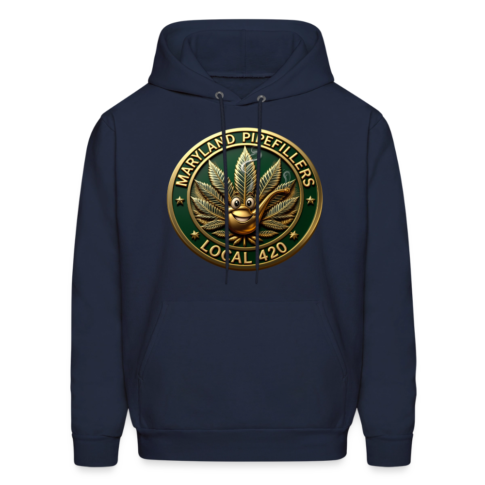 MARYLAND PIPEFILLERS LOCAL 420 Men's Hoodie - navy