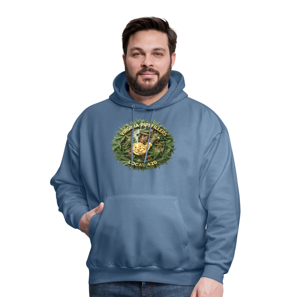 VIRGINIA PIPEFILLERS LOCAL 420 Men's Hoodie - denim blue