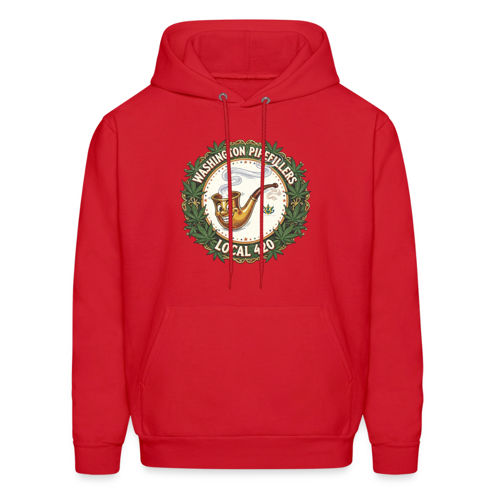 WASHINGTON PIPEFILLERS LOCAL 420 Men's Hoodie - red