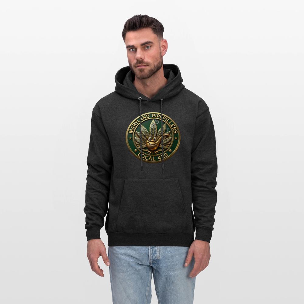 MARYLAND PIPEFILLERS LOCAL 420 Men's Hoodie - charcoal grey