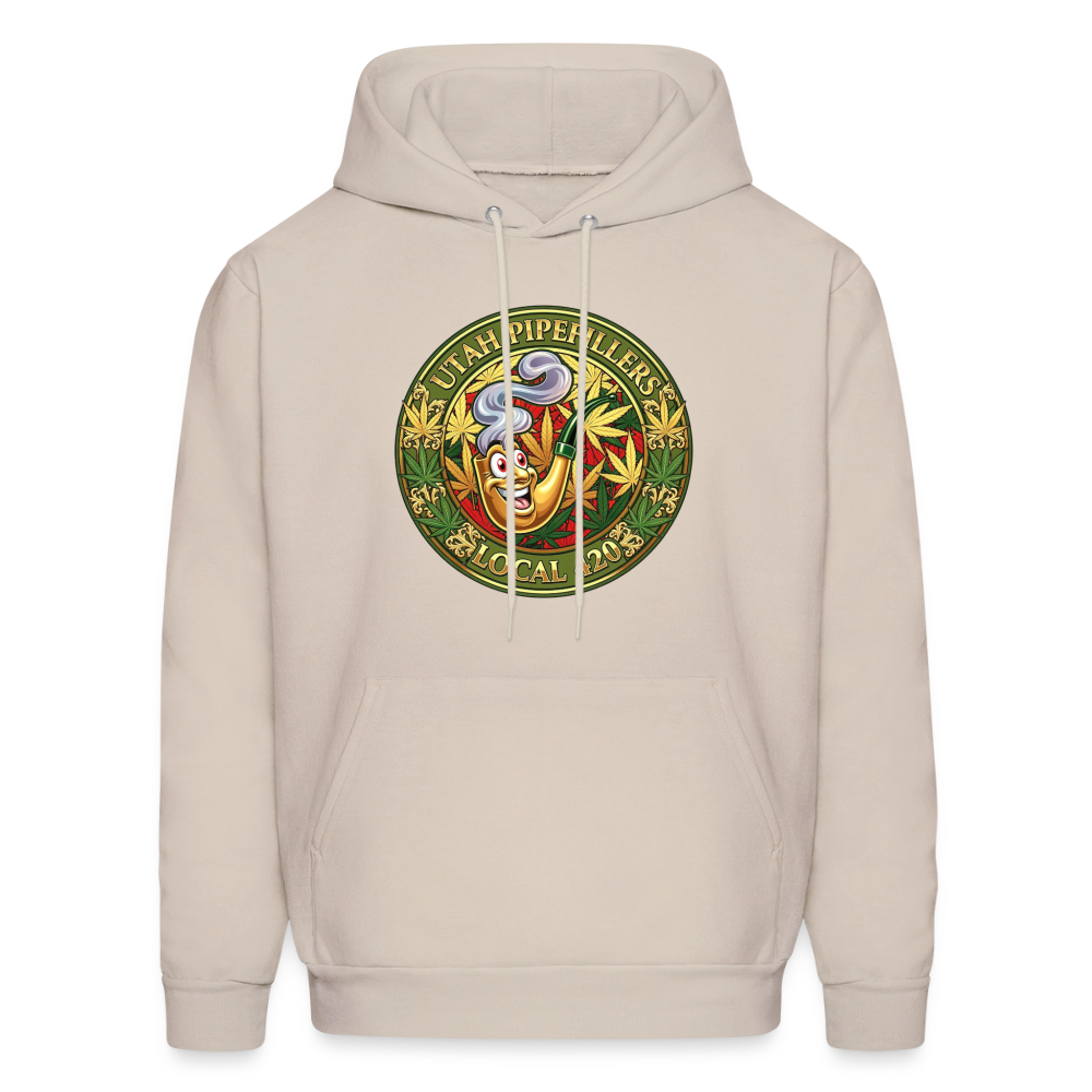 UTAH PIPEFILLERS LOCAL 420 Men's Hoodie - Sand
