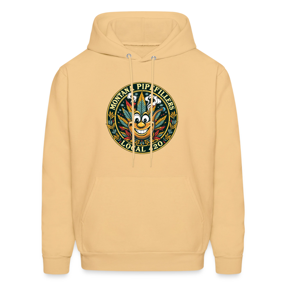 MONTANA PIPEFILLERS LOCAL 420 F/B DESIGN Men's Hoodie - light gold 