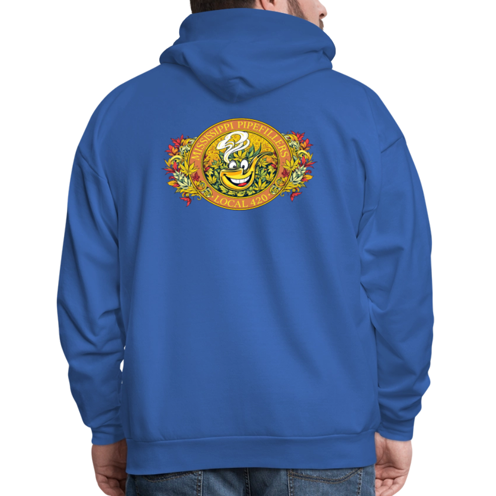 MISSISSIPPI PIPEFILLERS LOCAL 420 F/B DESIGNS Men's Hoodie - royal blue