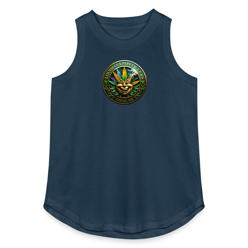 LOUISIANA PIPEFILLERS LOCAL 420 Women's Relaxed Tank Top - denim
