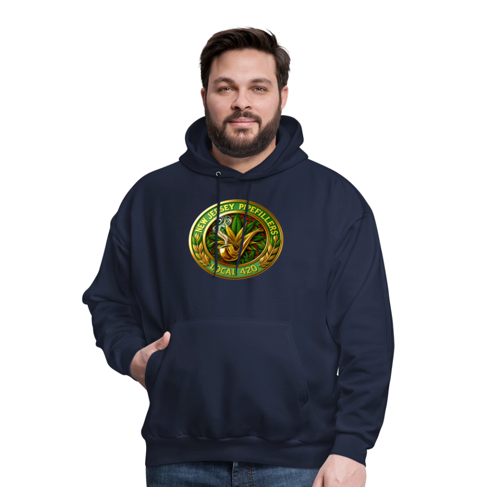 NEW JERSEY PIPEFILLERS LOCAL 420 Men's Hoodie - navy