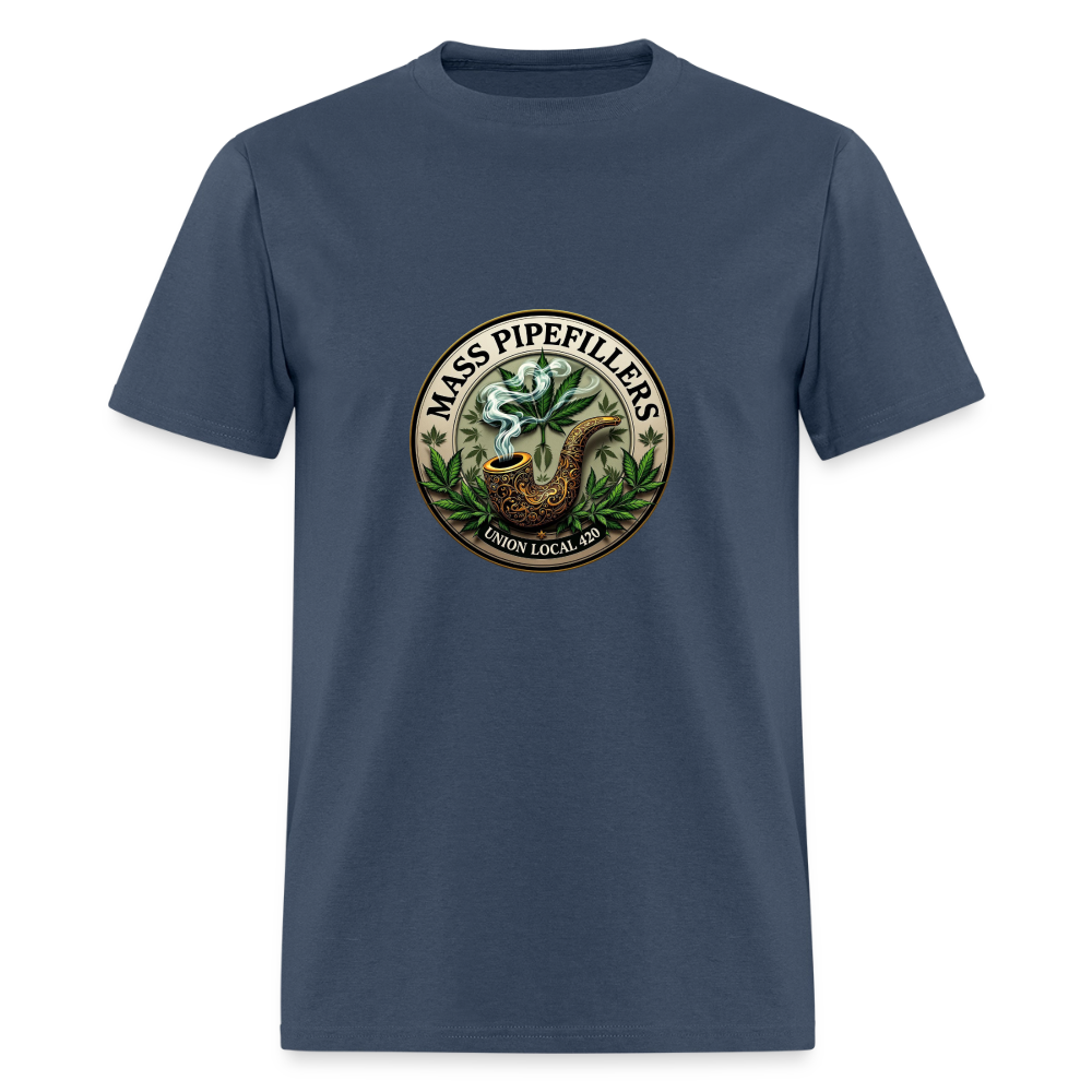 MASS PIPEFILLERS UNION LOCAL 420 Men's T-Shirt -  blue dusk