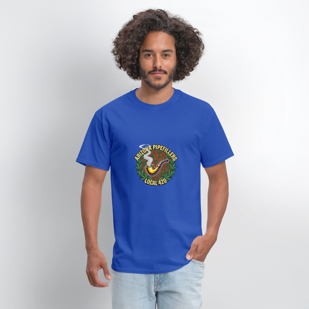 ARIZONA PIPEFILLERS LOCAL 420  F/B DESIGN Men's T-Shirt - royal blue