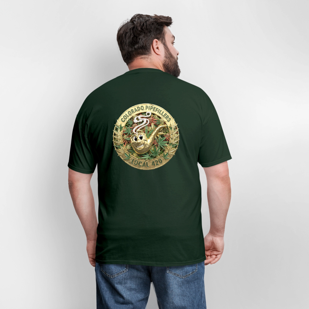 COLORADO PIPEFILLERS LOCAL 420 Men's T-Shirt - forest green