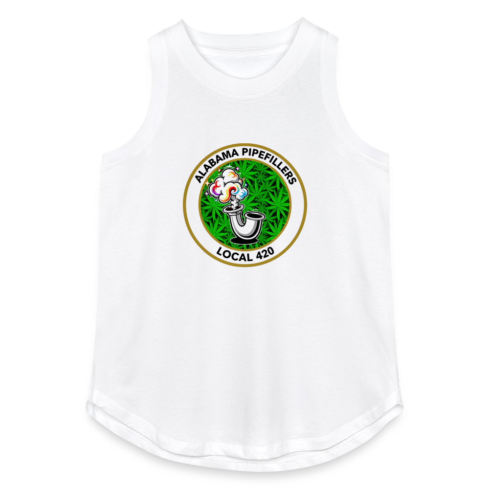 ALABAMA PIPEFILLERS LOCAL 420 Women's Relaxed Tank Top - white