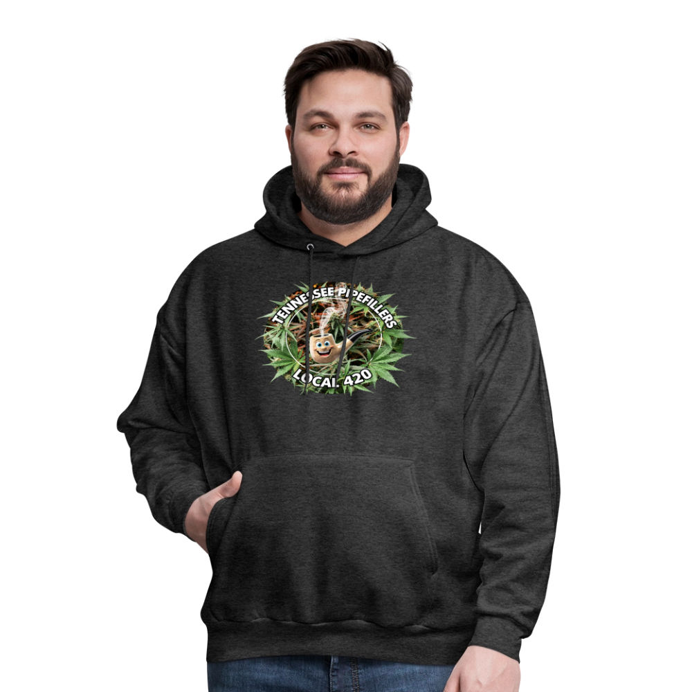 TENNESSEE PIPEFILLERS LOCAL 420 Men's  Hoodie - charcoal grey