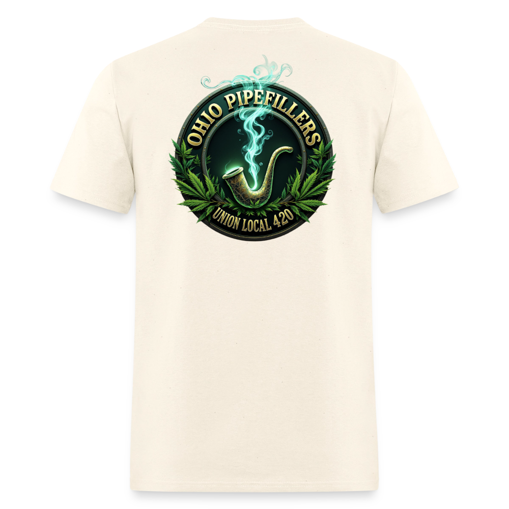 OHIO PIPEFILLERS UNION LOCAL 420 F/B DESIGNS Men's T-Shirt - sweet cream heather