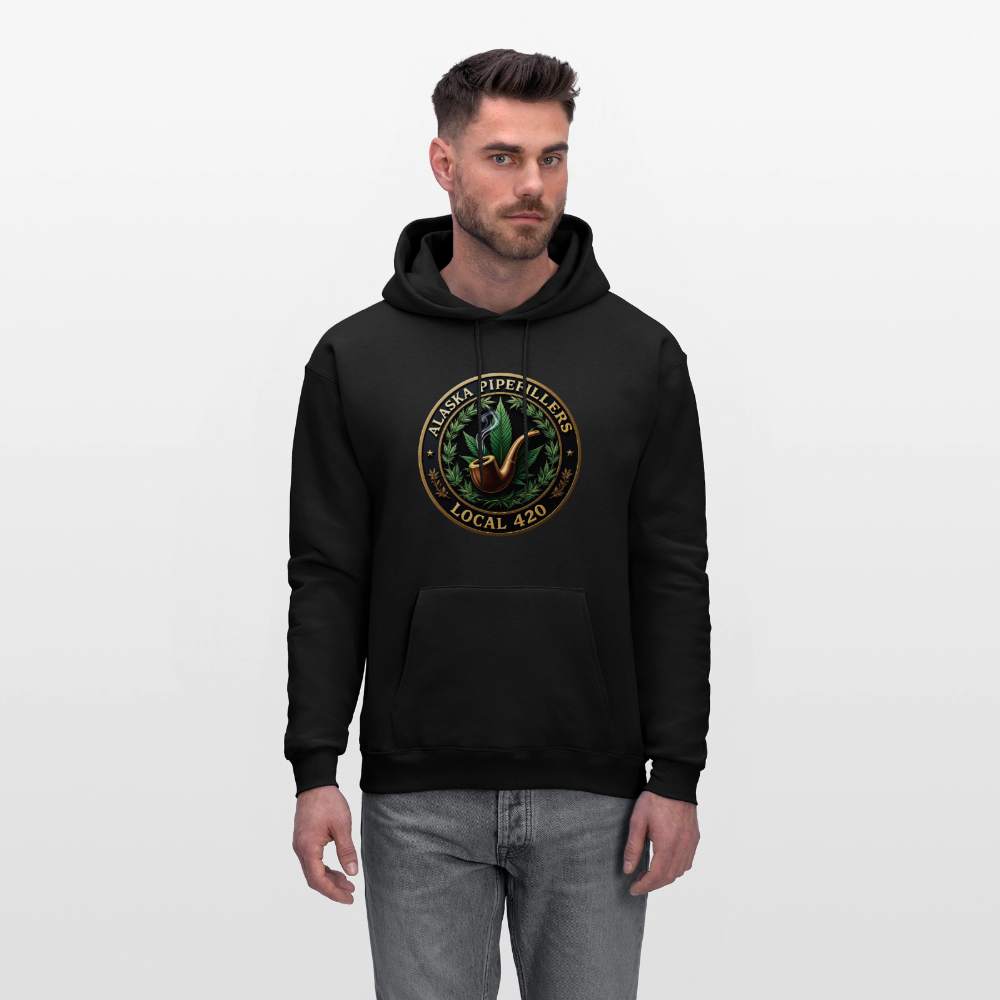 ALASKA PIPEFILLERS LOCAL 420 F/B DESIGN Men's Hoodie - black