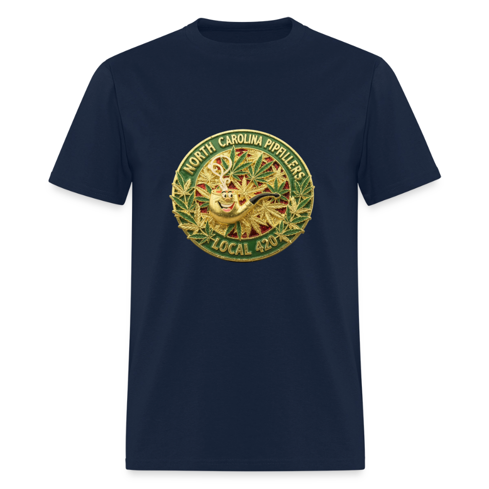 NORTH CAROLINA  PIPEFILLERS LOCAL 420 Men's T-Shirt - navy
