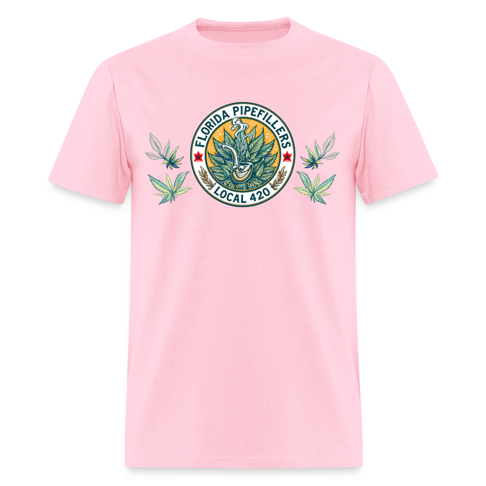 FLORIDA PIPEFILLERS LOCAL 420 F/B DESIGN Men's T-Shirt - pink