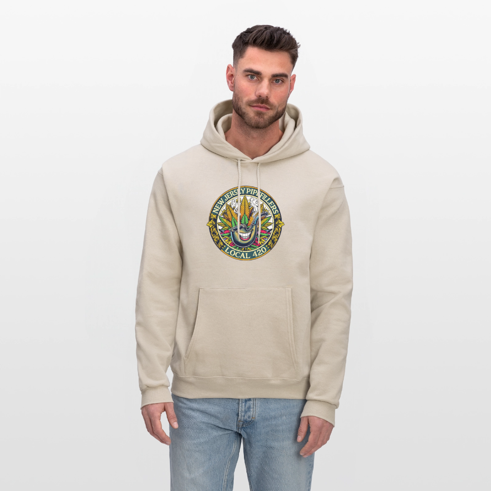 NEW JERSEY PIPEFILLERS LOCAL 420 Men's Hoodie - Sand
