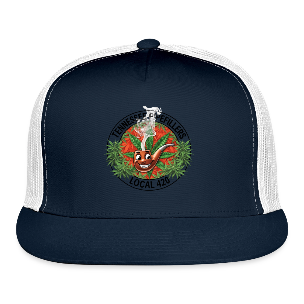 TENNESSEE PIPEFILLERS LOCAL 420 Trucker Hat - navy/white