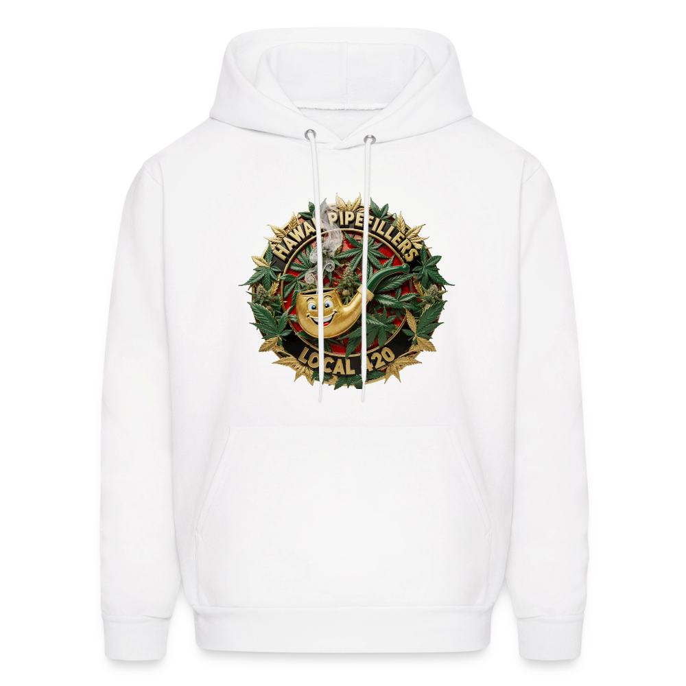HAWAII PIPEFILLERS LOCAL 420 F/B DESIGN Men's Hoodie - white