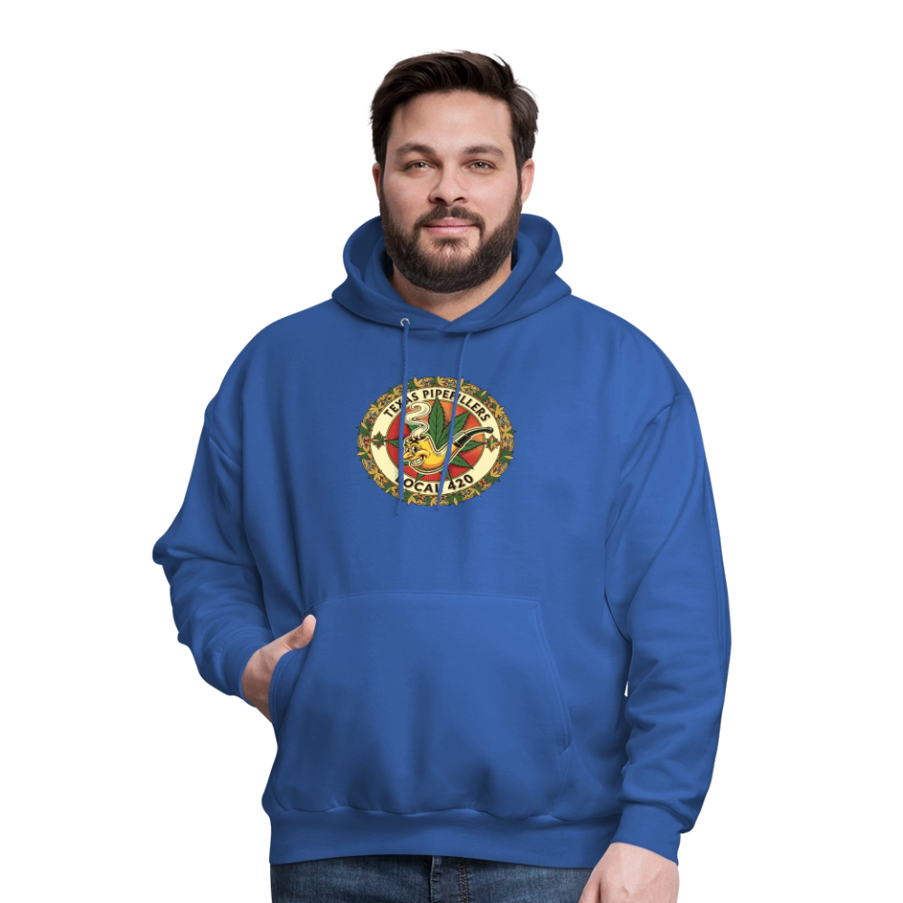 TEXAS PIPEFILLERS LOCAL 420 Men's Hoodie - royal blue