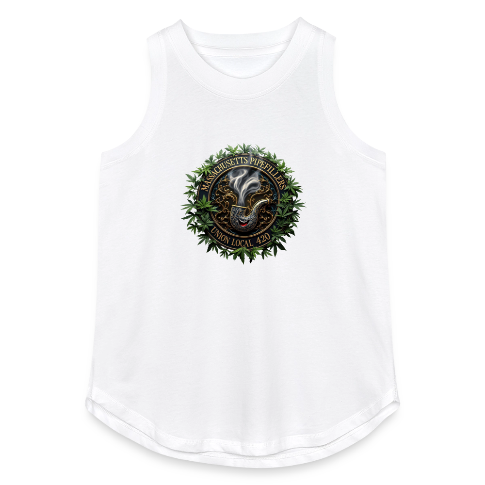 MASSACHUSETTS PIPEFILLERS LOCAL 420 Women's Relaxed Tank Top - white