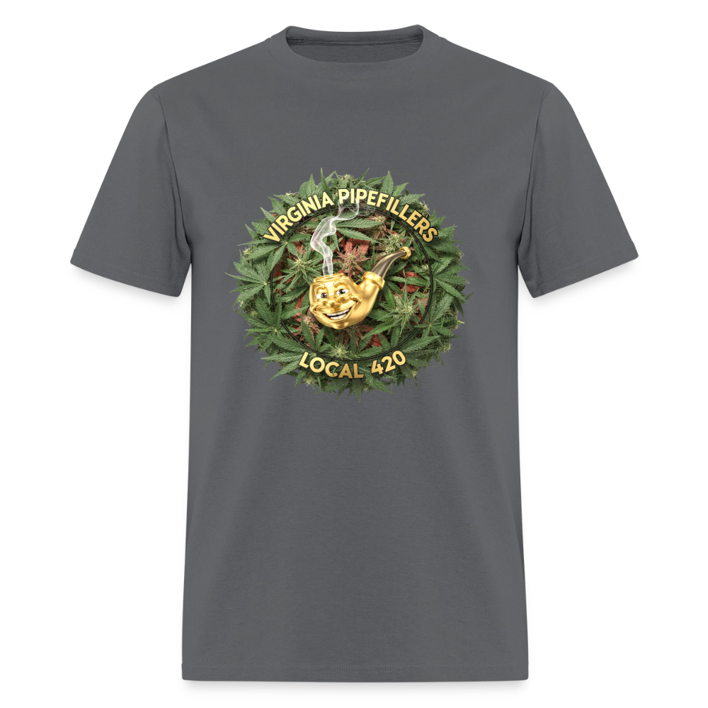 VIRGINIA PIPEFILLERS LOCAL 420 Men's T-Shirt - charcoal