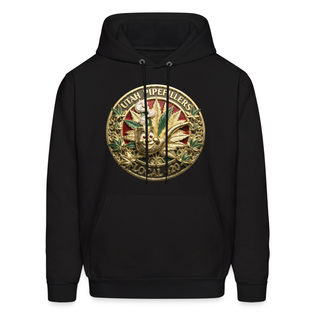 UTAH PIPEFILLERS LOCAL 420 F/B DESIGN Men's Hoodie - black