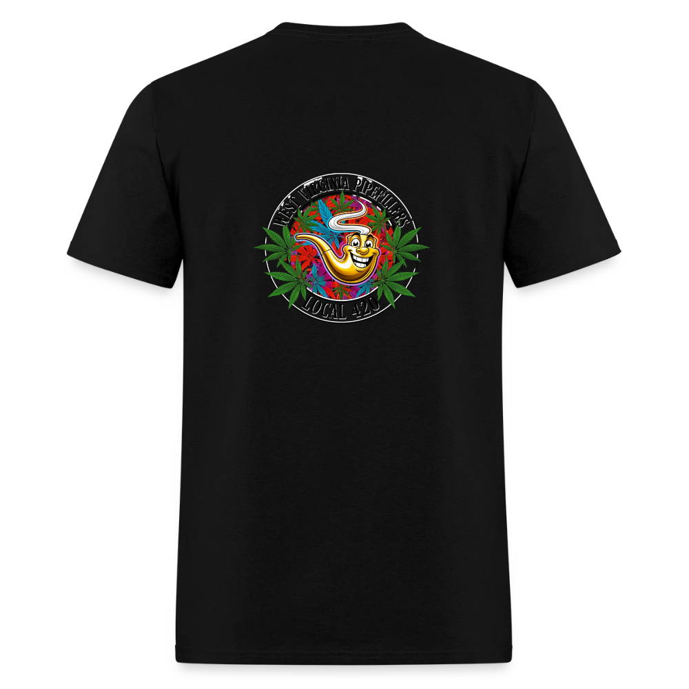 WEST VIRGINIA PIPEFILLERS LOCAL 420 F/B DESIGN Men's T-Shirt - black