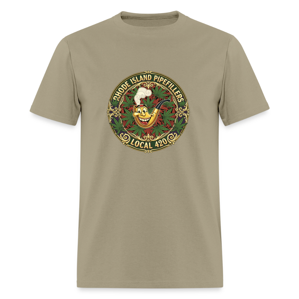 TEXAS PIPEFILLERS LOCAL 420 Men's T-Shirt - khaki