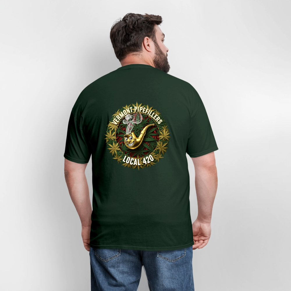VERMONT PIPEFILLERS LOCAL 420 Men's T-Shirt - forest green