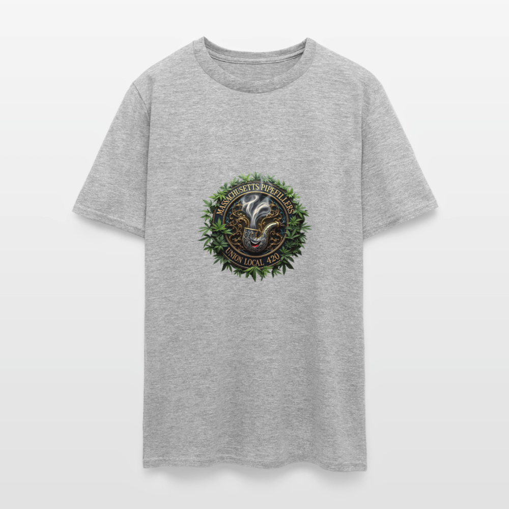 MASSACHUSETTS PIPEFILLERS UNION LOCAL 420 Men's T-Shirt - heather gray