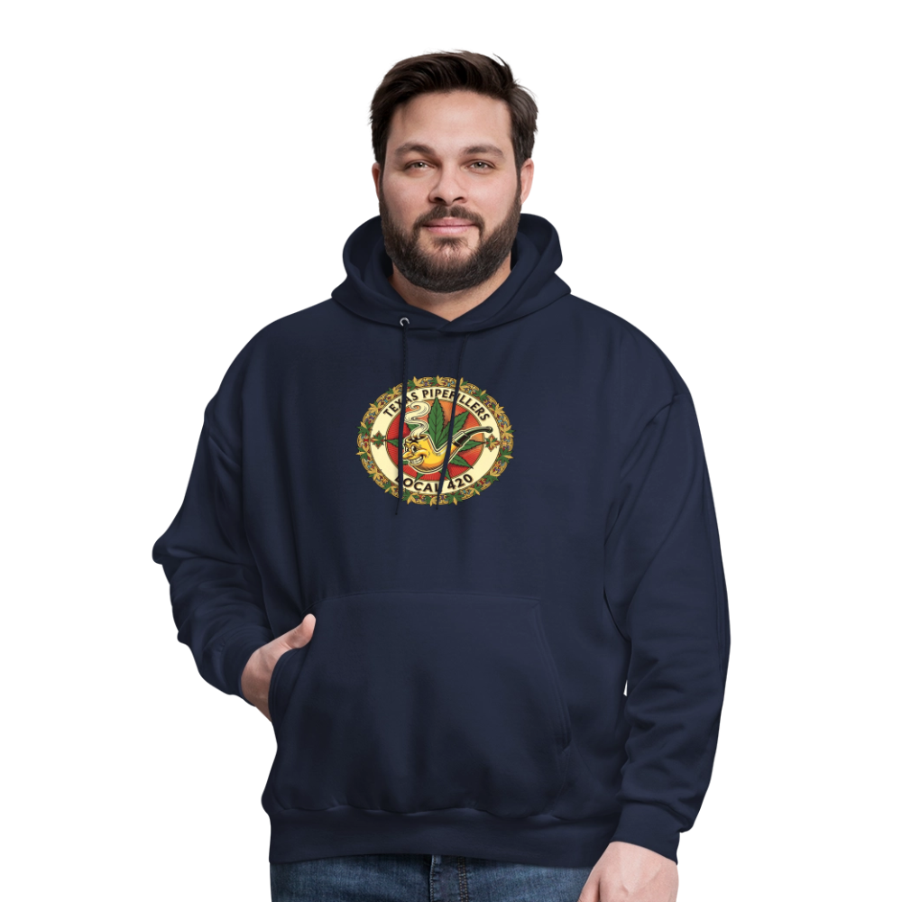 TEXAS PIPEFILLERS LOCAL 420 Men's Hoodie - navy