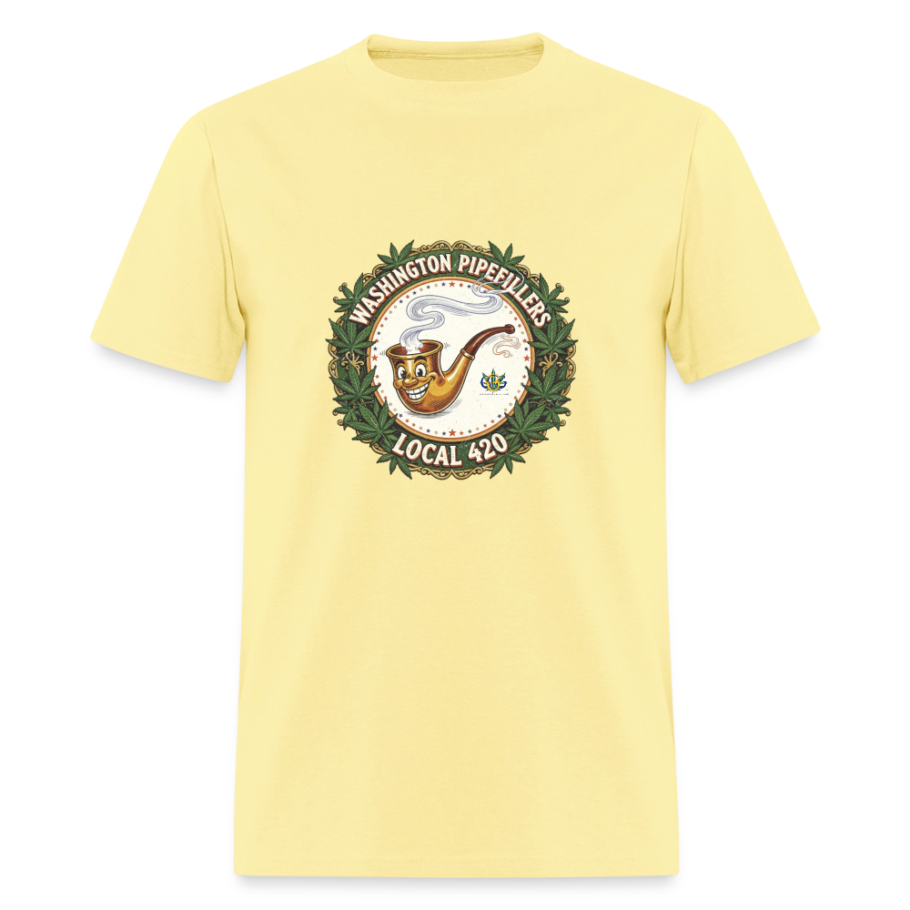 WASHINGTON PIPEFILLERS LOCAL 420 Men's T-Shirt - cornsilk
