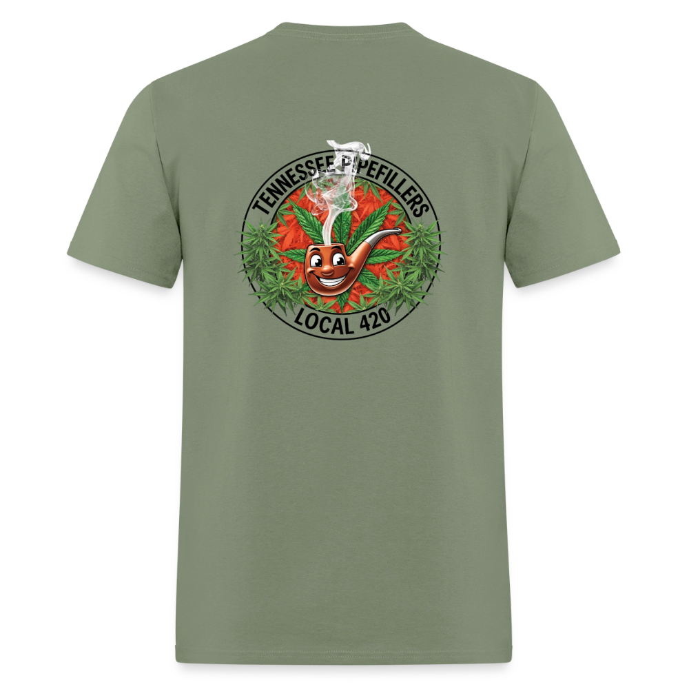 TENNESSEE PIPEFILLERS LOCAL 420 Men's T-Shirt - military green