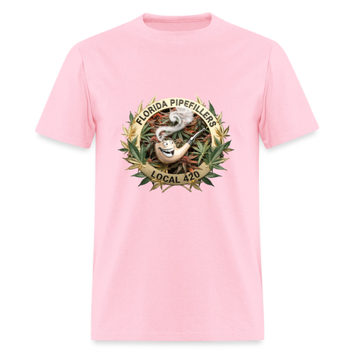FLORIDA PIPEFILLERS LOCAL 420 F/B DESIGN Men's T-Shirt - pink