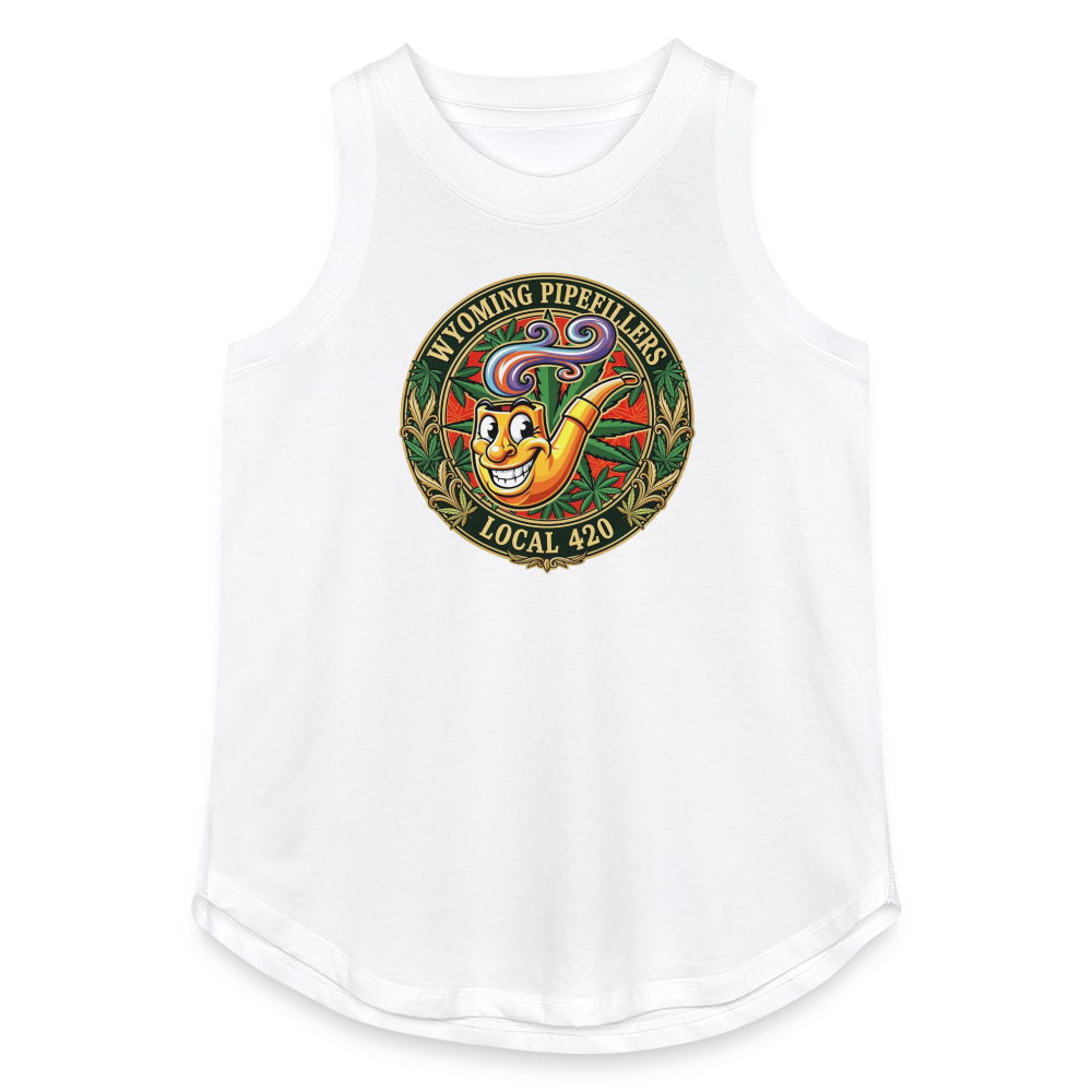 WYOMING PIPEFILLERS LOCAL 420 Women's Relaxed Tank Top - white