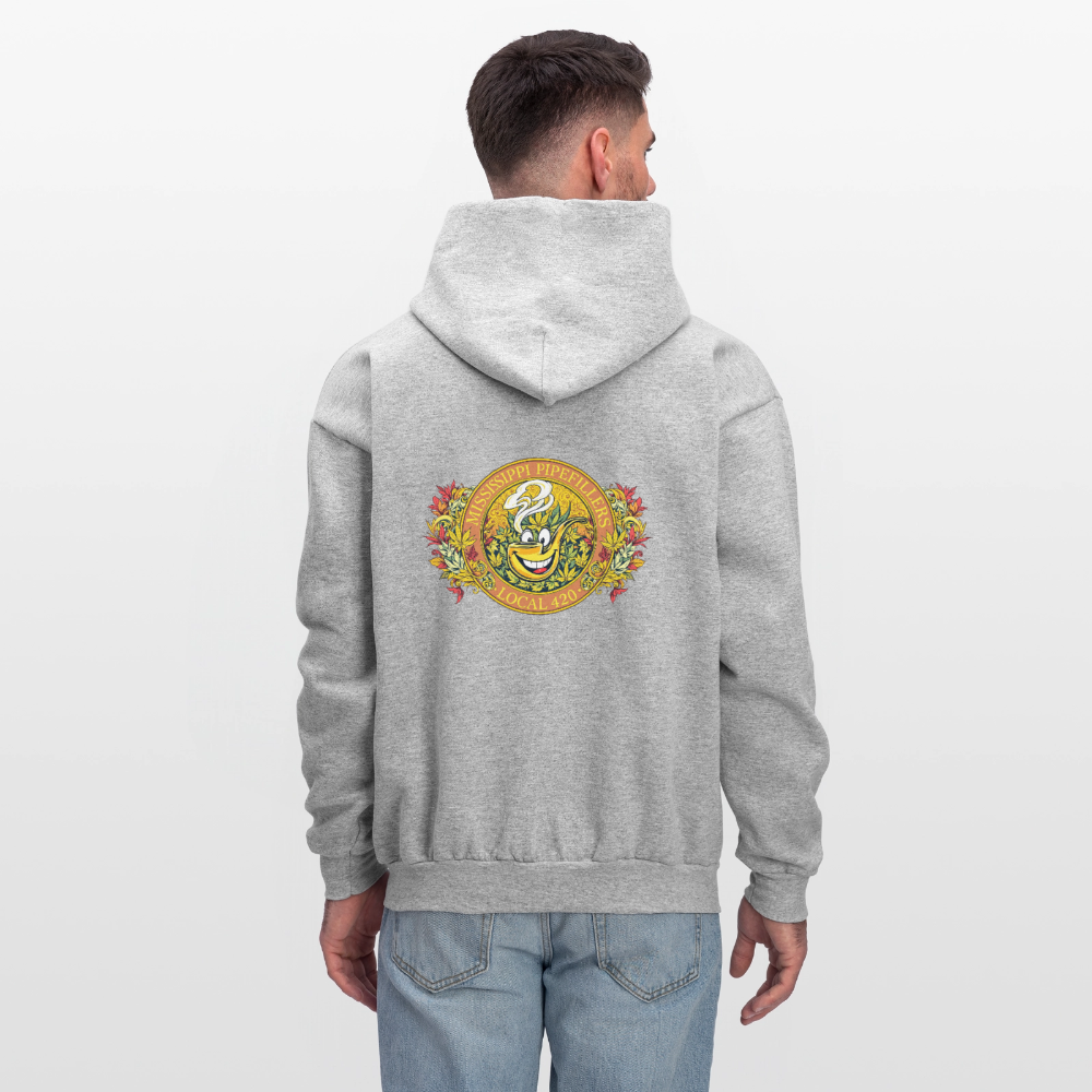 MISSISSIPPI PIPEFILLERS LOCAL 420 F/B DESIGNS Men's Hoodie - heather gray