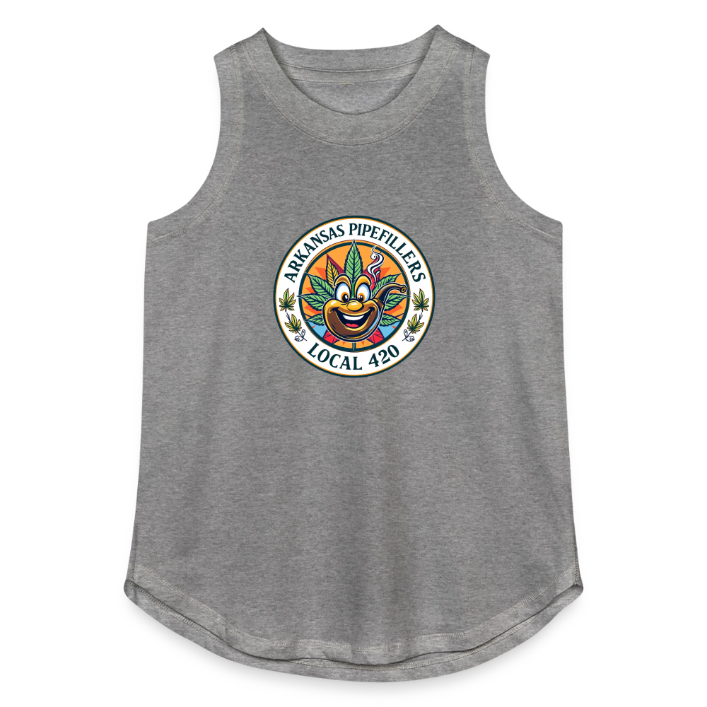 ARKANSAS PIPEFILLERS LOCAL 420 Women's Relaxed Tank Top - granite heather 