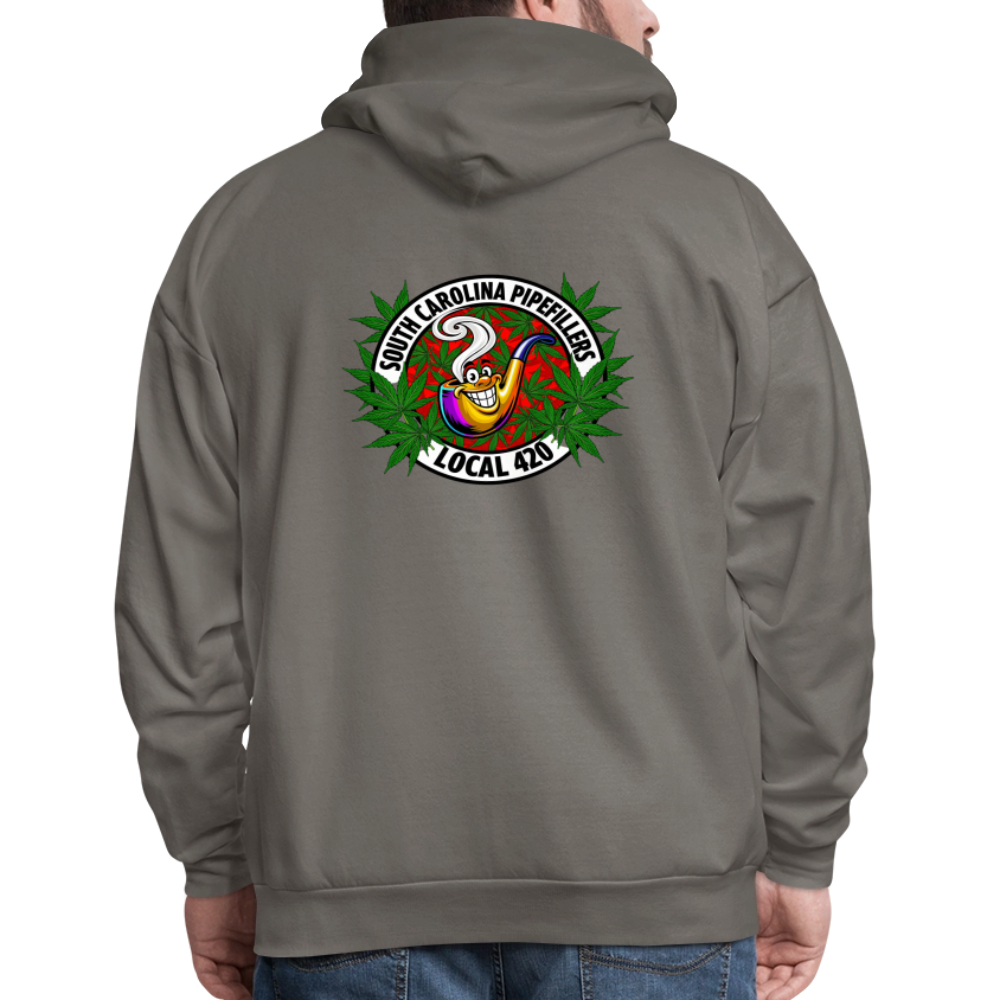 SOUTH CAROLINA PIPEFILLERS LOCAL 420 F/B DESIGN Men's Hoodie - asphalt gray