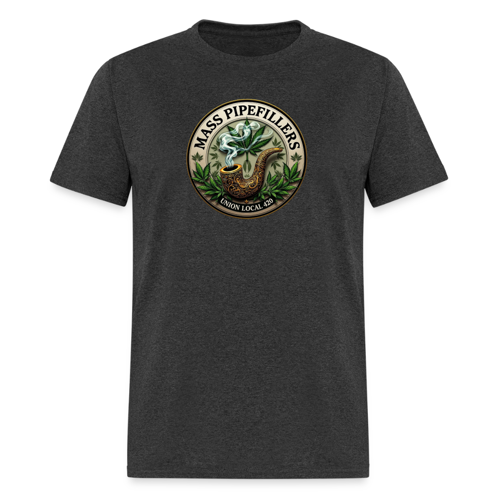 MASS PIPEFILLERS LOCAL 420 Men's T-Shirt - heather black