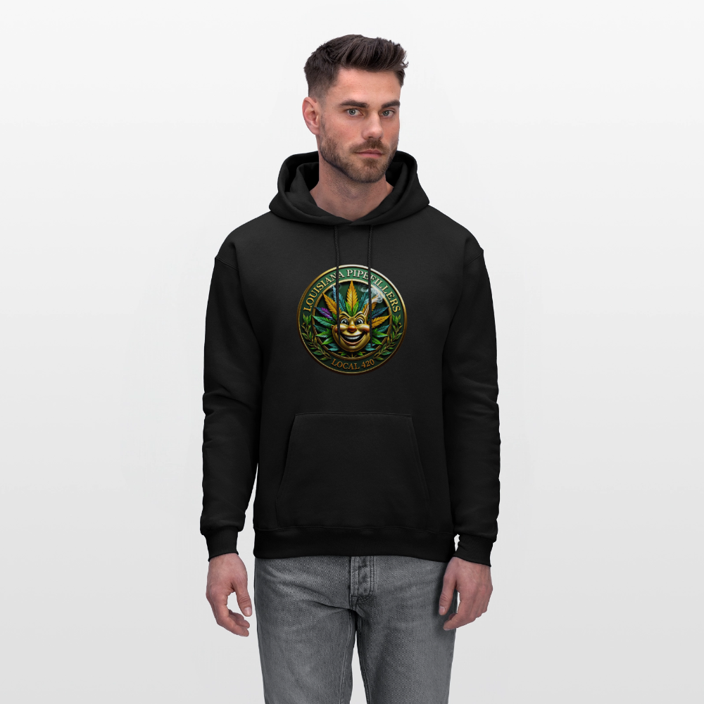 LOUISIANA PIPEFILLERS LOCAL 420 Men's Hoodie - black